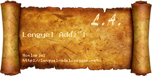 Lengyel Adél névjegykártya