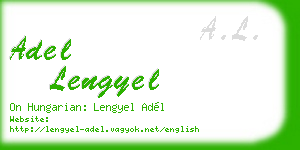 adel lengyel business card